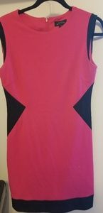 Pink and black dress